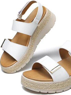Espadrille Wedges for Women Platform Sandals Orthopedic Arch Support Wedge Heels